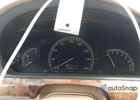 2007 Mercedes-Benz S 550 z USA, uszkodzony, nr VIN WDDNG71X47A056121